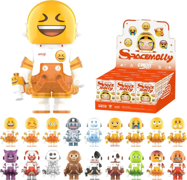 Mega Space Molly 100% × Emoji Series, Molly Blind Box Figures